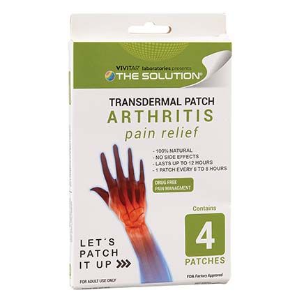 Transdermal Arthritis Patches, Set of 4-379255
