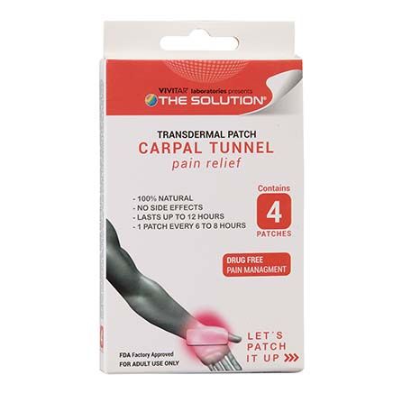 Transdermal Carpal Tunnel Patches, Set of 4-379256