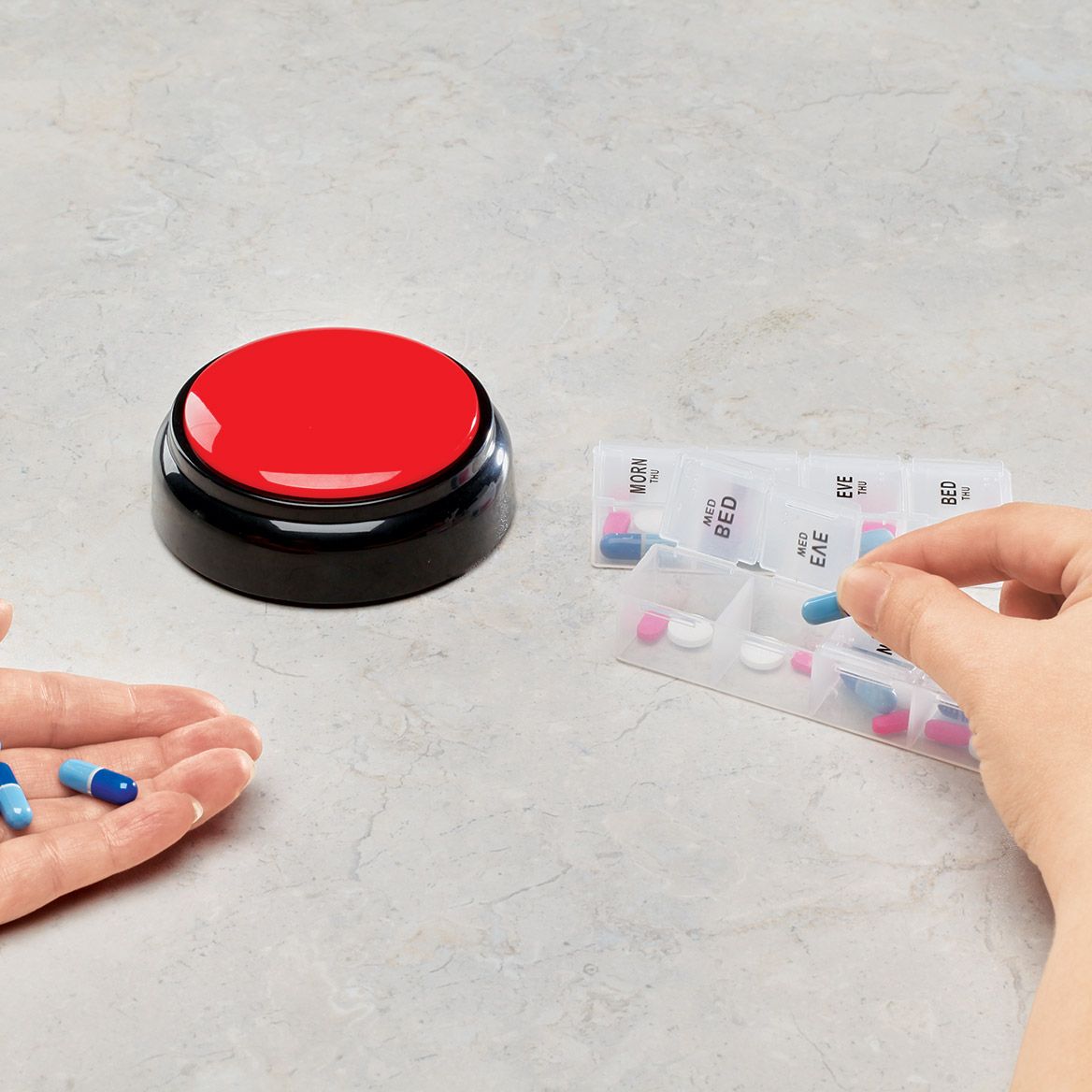 Talking Button Clock By LivingSURE™ + '-' + 379405