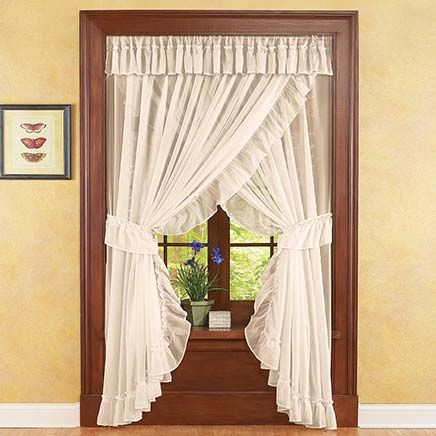 View product details for Isabella Ruffled Curtain Set By Collections Etc.™