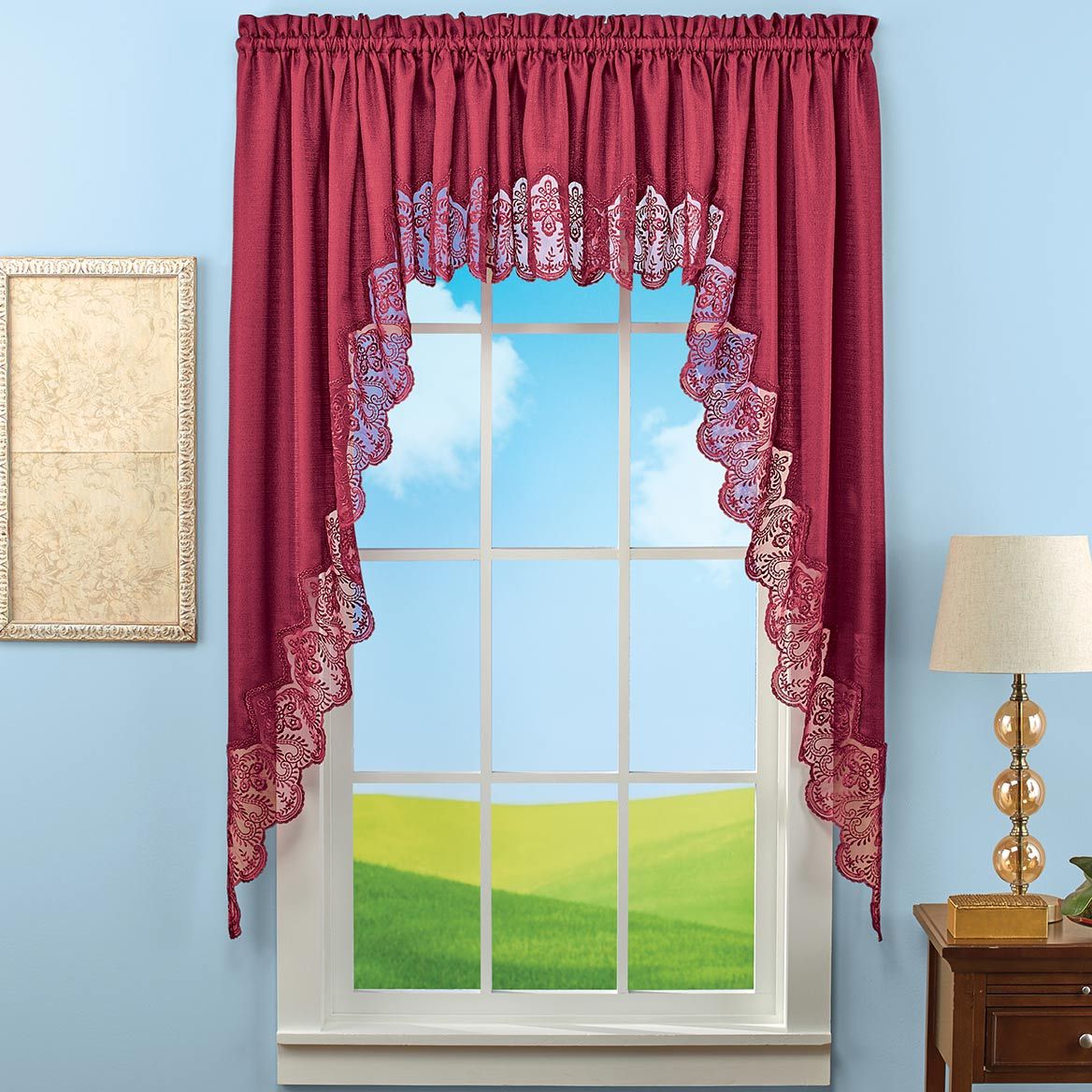 Lace Border Curtain