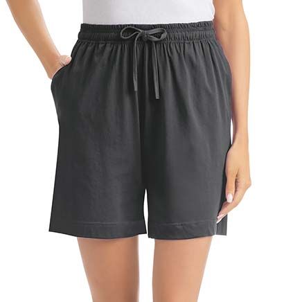 View product details for Knit Shorts With Side Pockets By Collections Etc.™