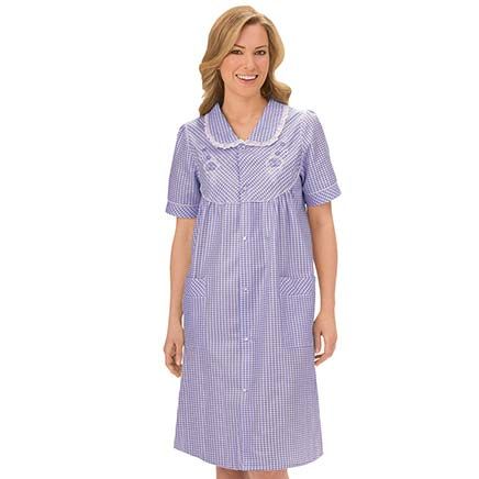 View product details for Gingham Print Lounge Robe