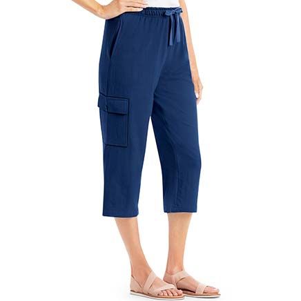 View product details for Cargo Pocket Knit Capris