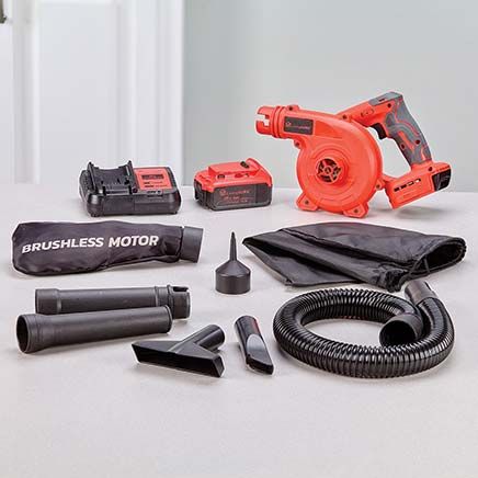 Cordless Leaf Blower Vacuum, Battery and Charger Set By LivingSURE™-379906
