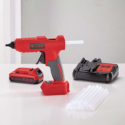Cordless Glue Gun, Battery and Charger Set By LivingSURE™-380218