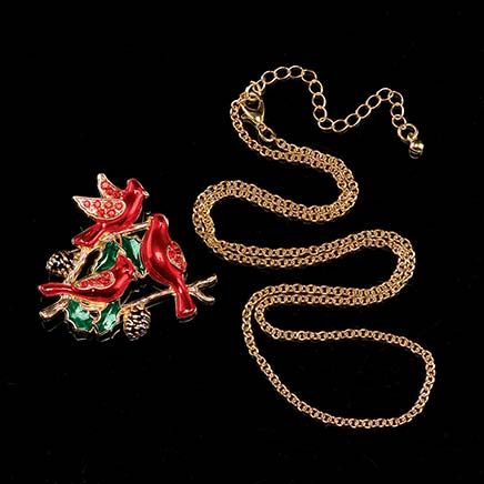 Cardinal Pendant and Brooch-380490