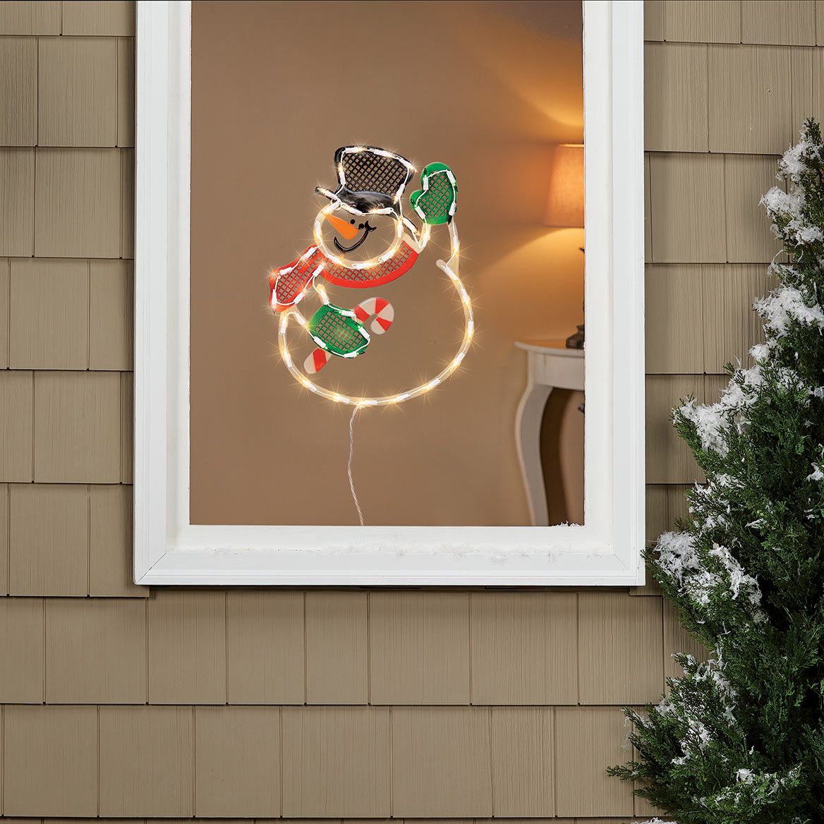 Snowman Window Lights By Holiday Peak™