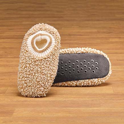 View product details for Poodle Fur Non-Skid Slippers with Bonus Pair